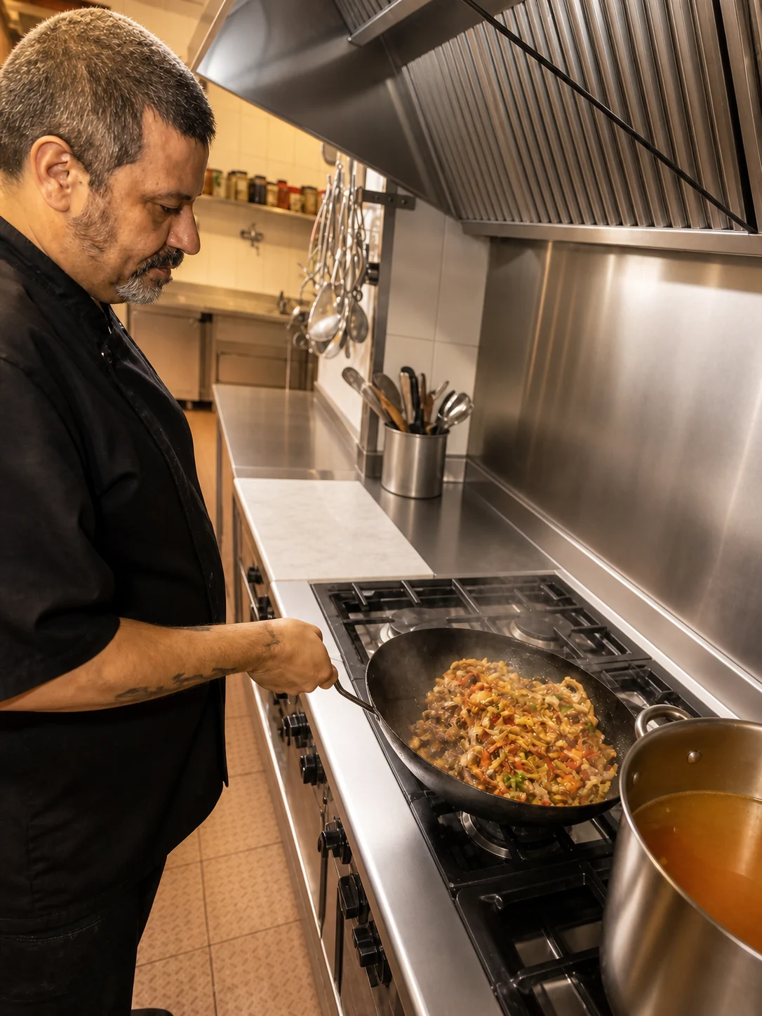 Elaboración al momento en la cocina