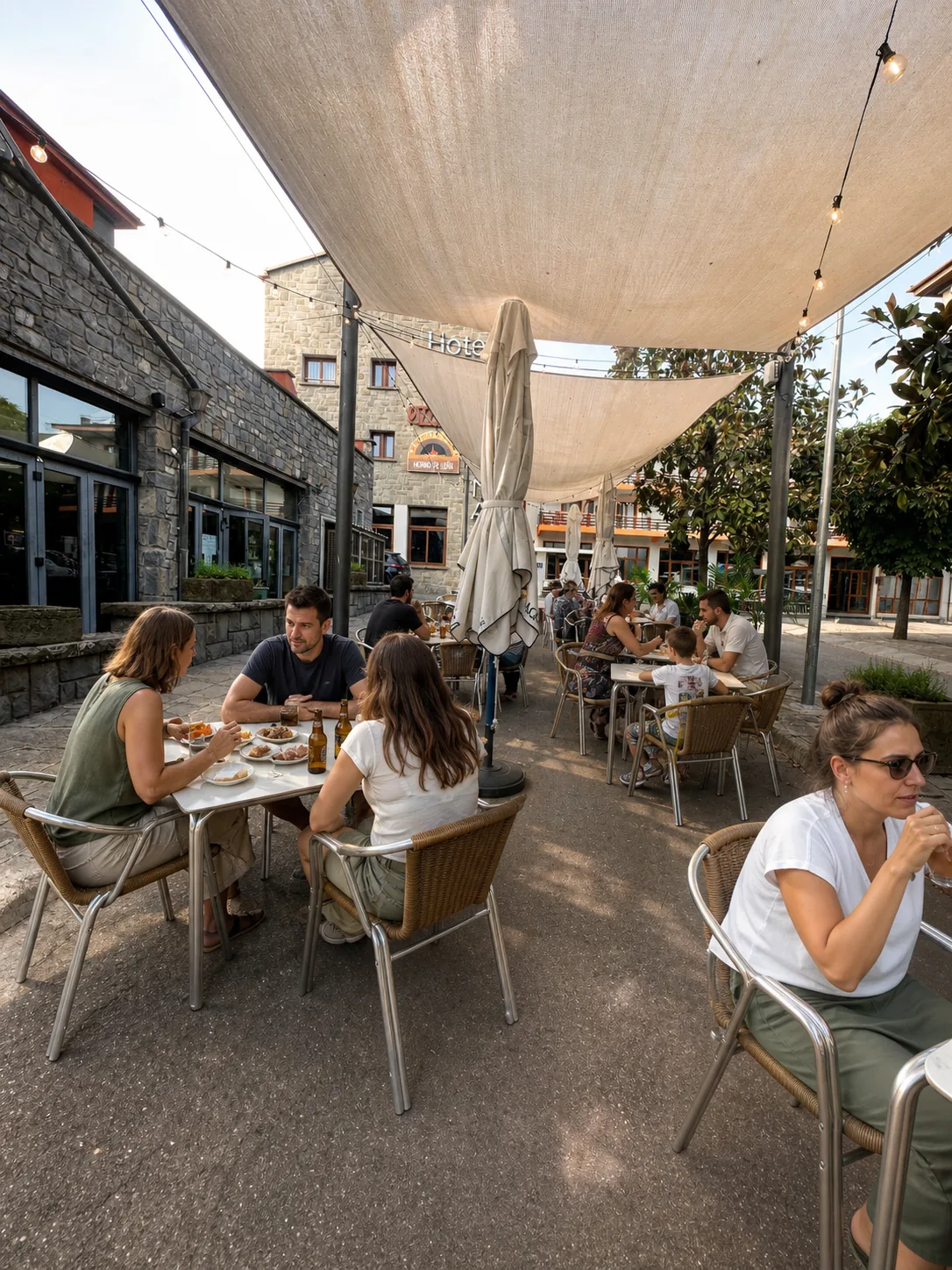 Terraza durante el día